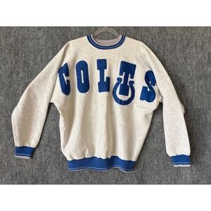 Vintage Legends Athletic Indianapolis Colts Sweatshirt Mens Large Grey USA Made